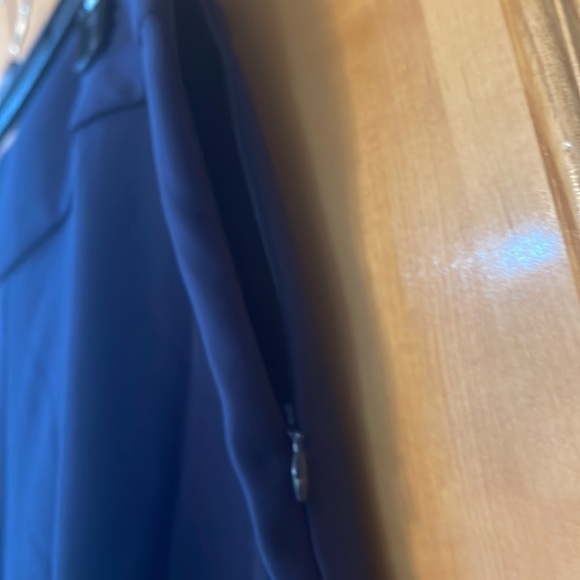 NWOT Size 14 International Concepts Navy Blue 88% polyester w/ ruffles on back☘️ - Picture 6 of 9